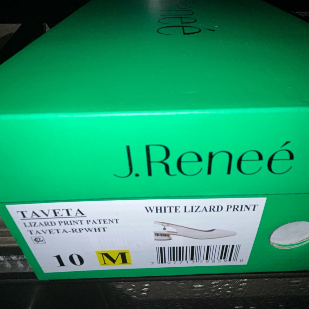 J.Reneè white heels size 10